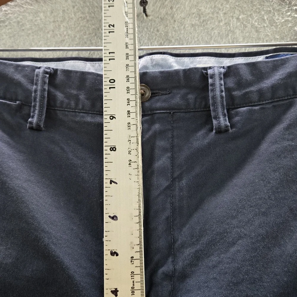 Polo Ralph Lauren Men Pants 33/30 Navy Embroidered Chino Twill Stretch READ